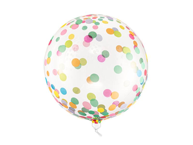 Ballon gepunktete Kugel, 40cm, Mix - FeierGlanz